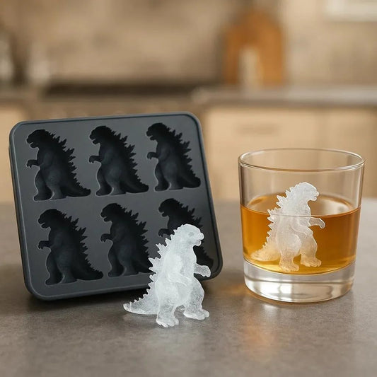 3D Monster Shape Shapes BPA Free Silicone Ice Cube Mold